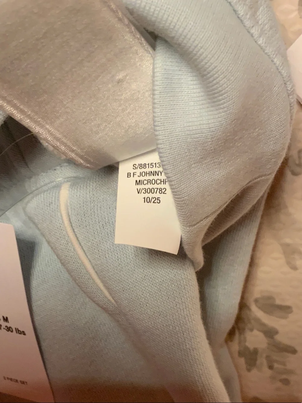 Old Navy Baby Blue and White Striped 2-Piece Matching Set